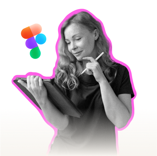 Girl holding tablet